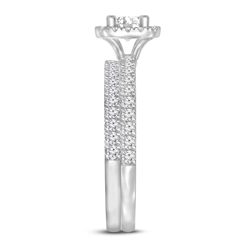 Main Image 2 of Previously Owned Diamond Bridal Set 3/4 ct tw Round 14K White Gold