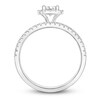 Thumbnail Image 3 of Previously Owned Diamond Bridal Set 3/4 ct tw Round 14K White Gold