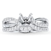 Thumbnail Image 1 of Previously Owned THE LEO Bridal Setting 1/2 ct tw Diamonds 14K White Gold