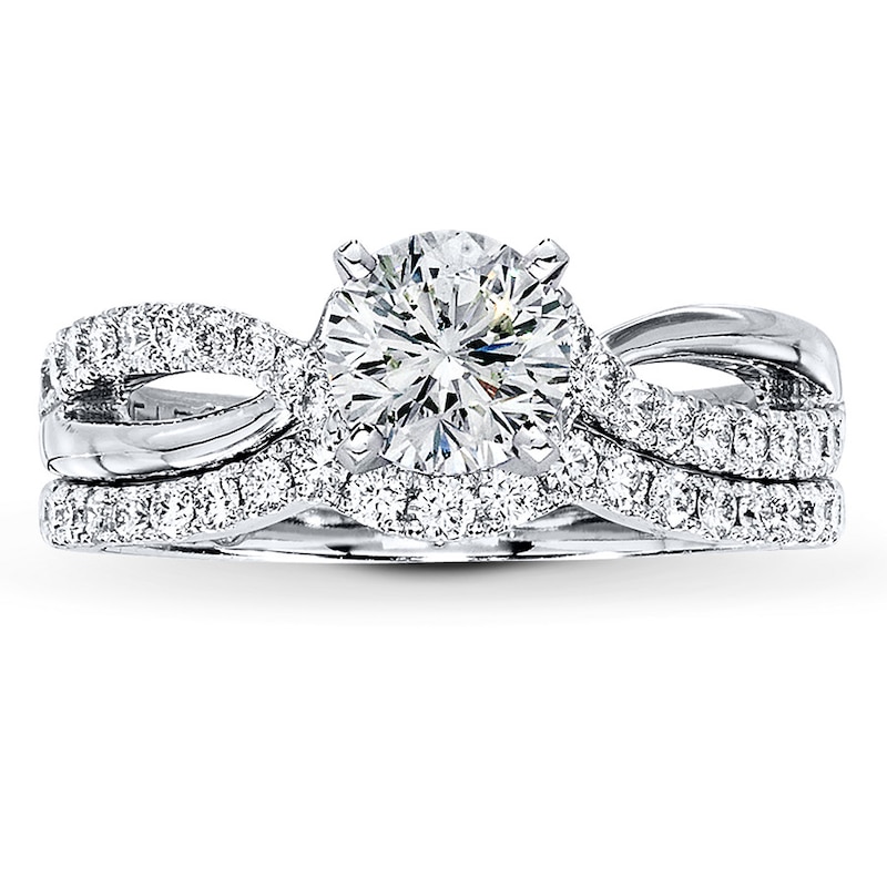 Main Image 3 of Previously Owned THE LEO Bridal Setting 1/2 ct tw Diamonds 14K White Gold