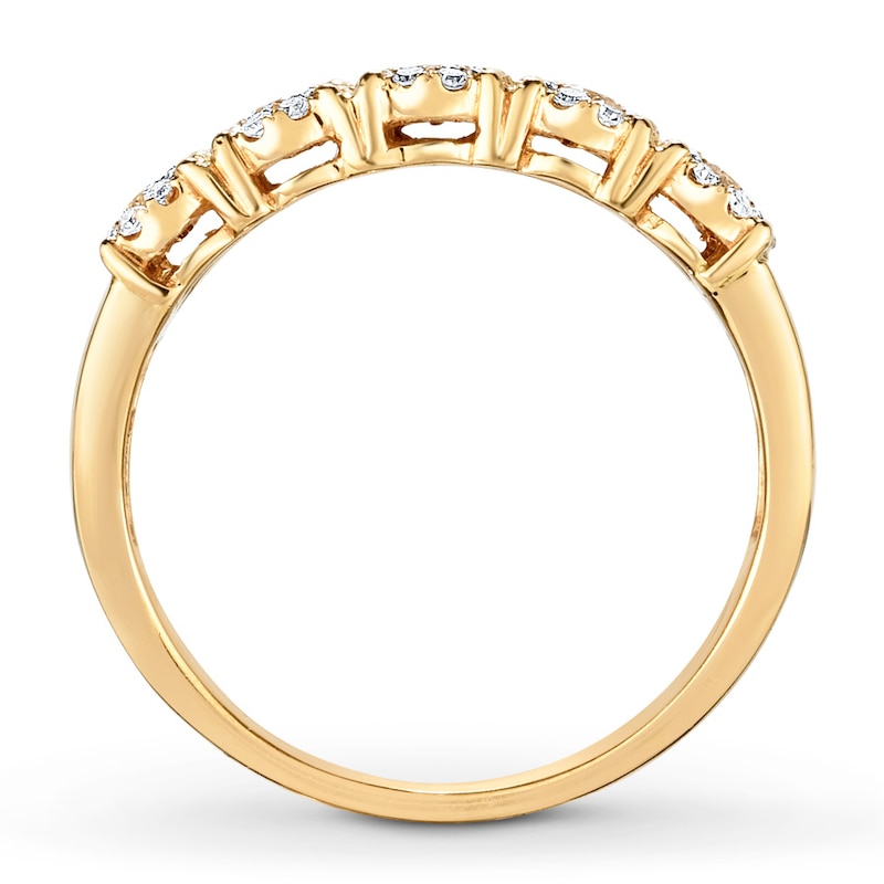 Main Image 2 of Previously Owned Diamond Anniversary Band 1-1/4 ct tw Round-cut 14K Yellow Gold