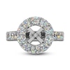 Thumbnail Image 4 of Previously Owned THE LEO First Light Diamond Halo Engagement Ring Setting 1-3/4 ct tw Round 14K White Gold