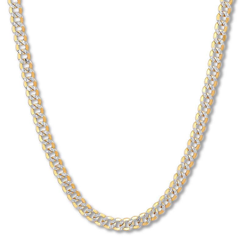 Previously Owned Semi-Solid Curb Chain Necklace 10K Yellow Gold 22" 5.7mm