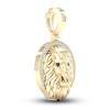 Thumbnail Image 3 of Previously Owned Men's 10K Yellow Gold Lion Charm 1/8 ct tw Round Diamonds
