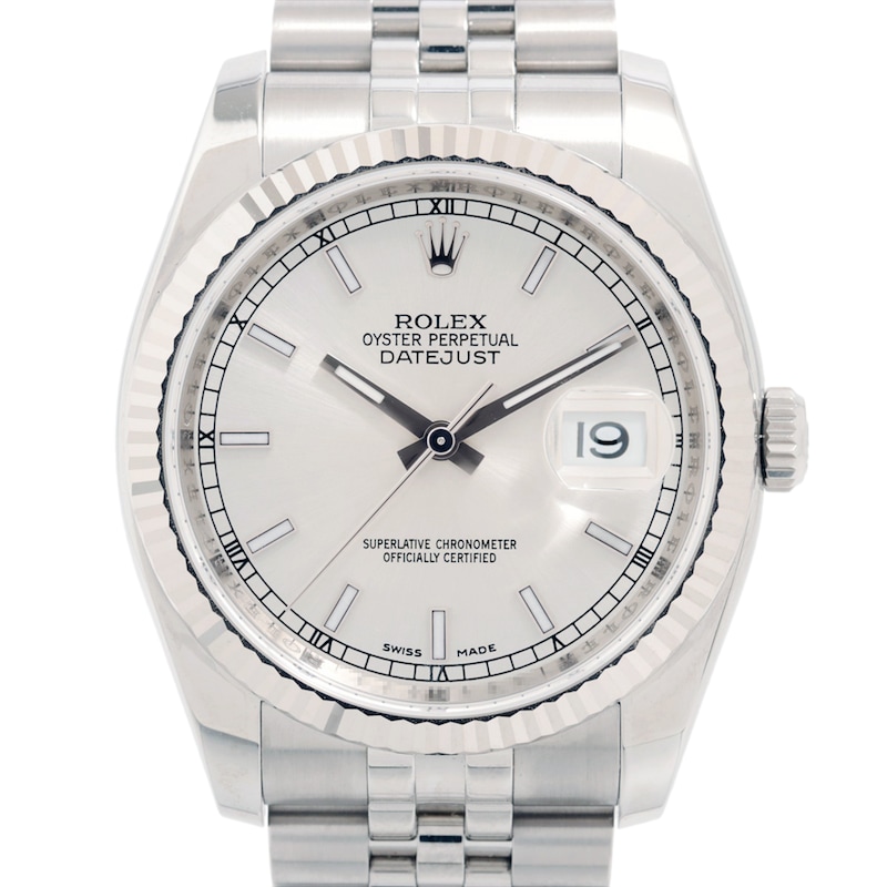 Main Image 1 of Previously Owned Men's Rolex Datejust 36 Stainless Steel Watch 12122904533
