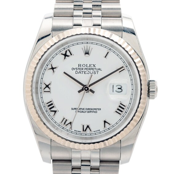 Previously Owned Mens Rolex Datejust 36 Stainless Steel Watch 12272018851