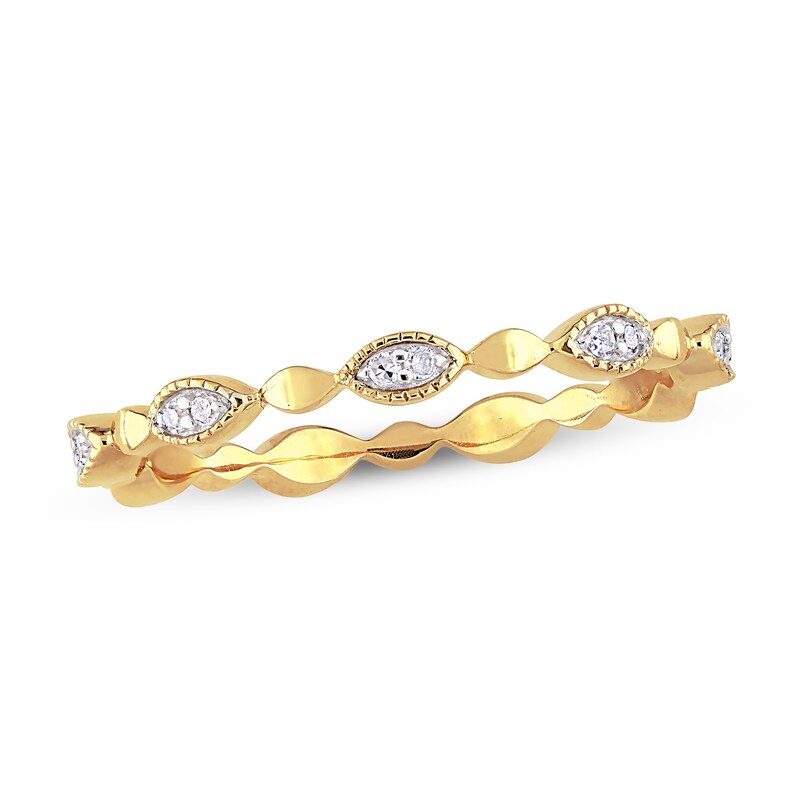Main Image 1 of Previously Owned Diamond Ring 1/10 ct tw Round 10K Yellow Gold