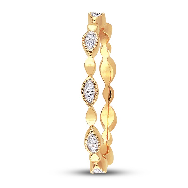Main Image 3 of Previously Owned Diamond Ring 1/10 ct tw Round 10K Yellow Gold