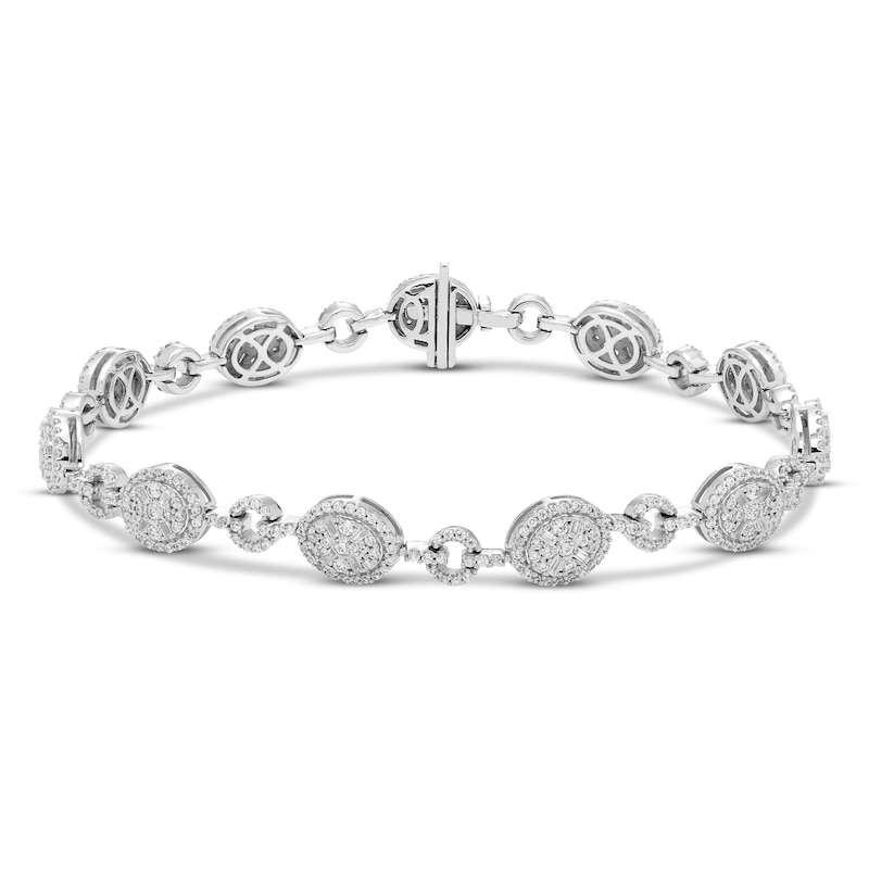 Main Image 1 of Previously Owned Diamond Bracelet 2 ct tw Round 14K White Gold