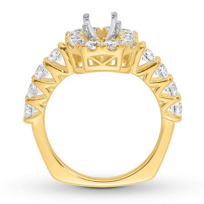 Main Image 2 of Previously Owned Hearts Desire Ring Setting 1-1/3 ct tw Diamonds 18K Yellow Gold
