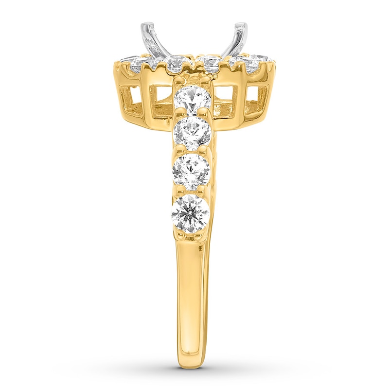 Main Image 3 of Previously Owned Hearts Desire Ring Setting 1-1/3 ct tw Diamonds 18K Yellow Gold