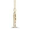 Thumbnail Image 2 of Previously Owned Men's Diamond Cross Necklace 1 ct tw 10K Yellow Gold 24"