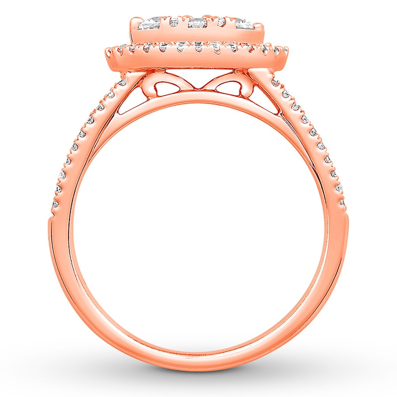 Main Image 2 of Previously Owned Diamond Engagement Ring 5/8 ct tw Round-cut 14K Rose Gold