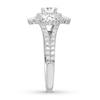 Thumbnail Image 3 of Previously Owned Diamond Engagement Ring 1-1/4 ct tw Round/Baguette 14K Gold