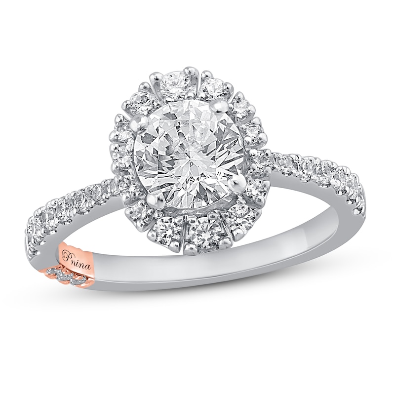 Main Image 1 of Previously Owned Pnina Tornai Ray of Light Diamond Engagement Ring 1-3/8 ct tw Round 14K White Gold