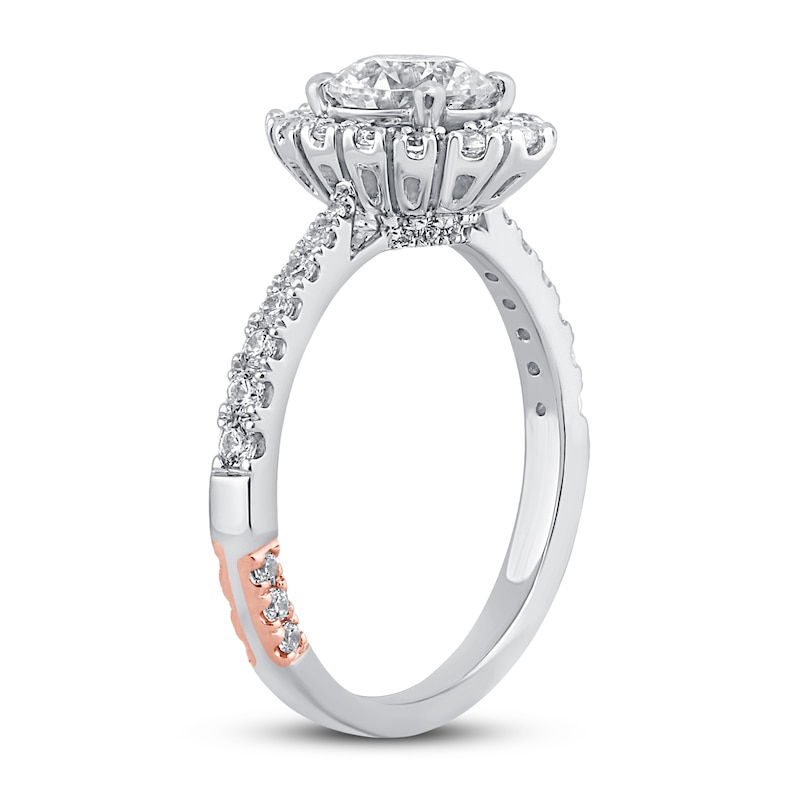 Main Image 2 of Previously Owned Pnina Tornai Ray of Light Diamond Engagement Ring 1-3/8 ct tw Round 14K White Gold