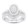 Thumbnail Image 1 of Previously Owned Diamond Bridal Set 1/2 ct tw Round 14K White Gold