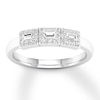 Thumbnail Image 1 of Previously Owned Diamond Anniversary Band 1/3 ct tw Round/Baguette 14K White Gold