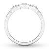 Thumbnail Image 2 of Previously Owned Diamond Anniversary Band 1/3 ct tw Round/Baguette 14K White Gold