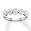 Thumbnail Image 1 of Previously Owned Diamond Anniversary Band 5/8 ct tw Round-cut 14K White Gold