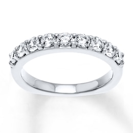 Previously Owned Hearts Desire Anniversary Band 7/8 cttw Diamonds 18K White Gold