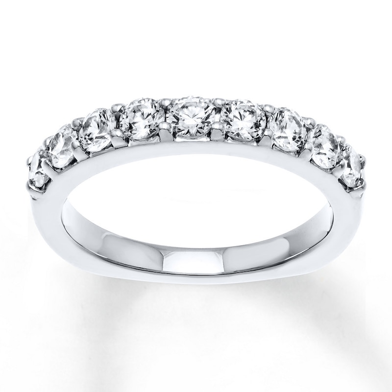 Main Image 1 of Previously Owned Hearts Desire Anniversary Band 7/8 cttw Diamonds 18K White Gold