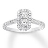Thumbnail Image 1 of Previously Owned Ever Us Diamond Engagement Ring 7/8 ct tw 14K White Gold