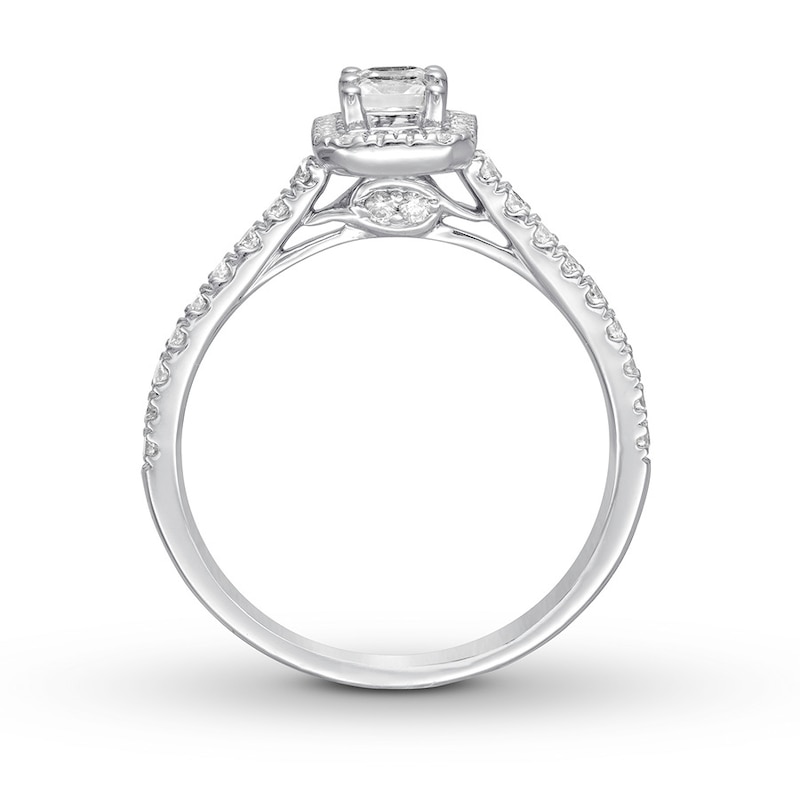 Main Image 2 of Previously Owned Ever Us Diamond Engagement Ring 7/8 ct tw 14K White Gold