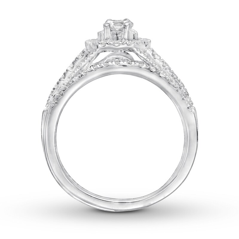 Main Image 2 of Previously Owned Ever Us Diamond Bridal Set 1 ct tw 14K White Gold