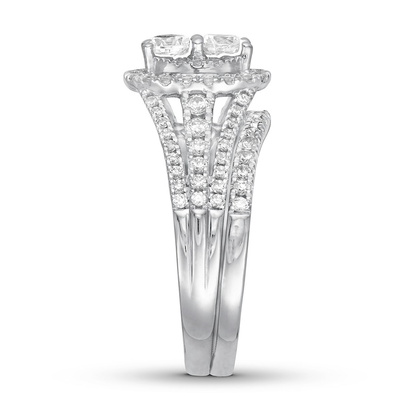Main Image 3 of Previously Owned Ever Us Diamond Bridal Set 1 ct tw 14K White Gold