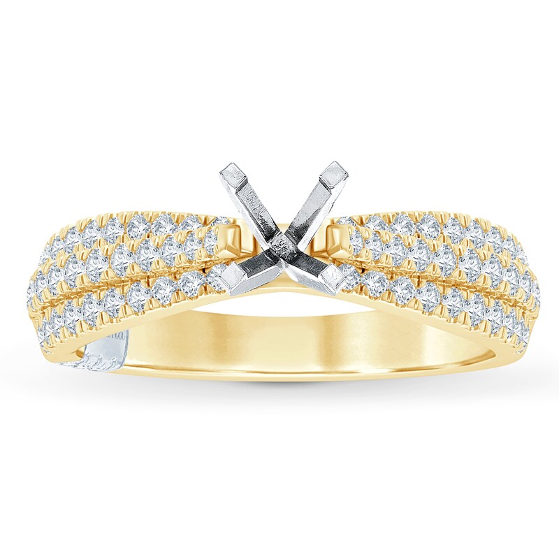 Main Image 1 of Previously Owned Pnina Tornai Diamond Engagement Ring Setting 1/2 ct tw Round 14K Yellow Gold