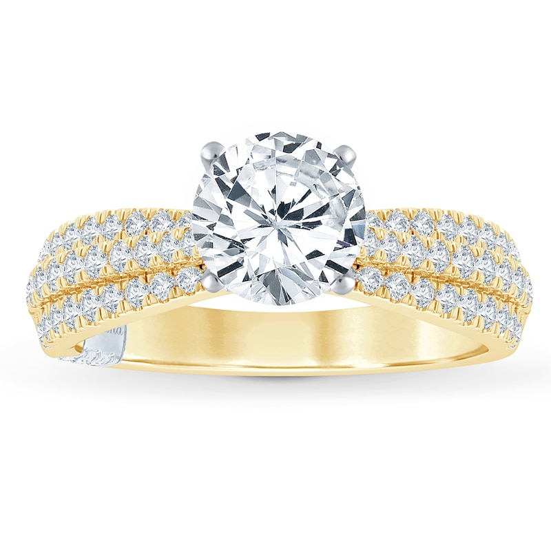 Main Image 3 of Previously Owned Pnina Tornai Diamond Engagement Ring Setting 1/2 ct tw Round 14K Yellow Gold