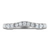 Thumbnail Image 3 of Previously Owned Vera Wang WISH Diamond Wedding Band 1/3 ct tw Baguette/Round 14K White Gold