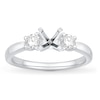 Thumbnail Image 1 of Previously Owned Diamond 3-Stone Engagement Ring Setting 1/4 ct tw Round Platinum