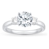 Thumbnail Image 3 of Previously Owned Diamond 3-Stone Engagement Ring Setting 1/4 ct tw Round Platinum