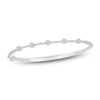 Thumbnail Image 1 of Previously Owned Diamond Halo Bangle Bracelet 1/2 ct tw Round 10K White Gold