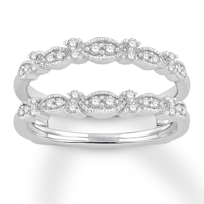 Main Image 1 of Previously Owned Diamond Enhancer Ring 1/4 ct tw Round 14K White Gold