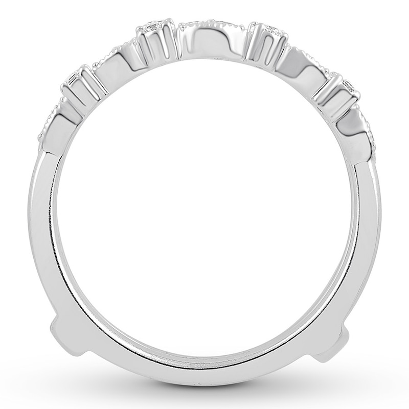 Main Image 2 of Previously Owned Diamond Enhancer Ring 1/4 ct tw Round 14K White Gold