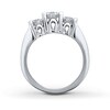 Thumbnail Image 2 of Previously Owned THE LEO Diamond Three-Stone Engagement Ring 2 ct tw 18K White Gold & Platinum