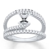 Thumbnail Image 1 of Previously Owned Diamond Ring Setting 5/8 ct tw Round-cut 14K White Gold