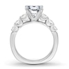 Thumbnail Image 2 of Previously Owned Diamond Engagement Ring Setting 1/2 ct tw Round 18K White Gold