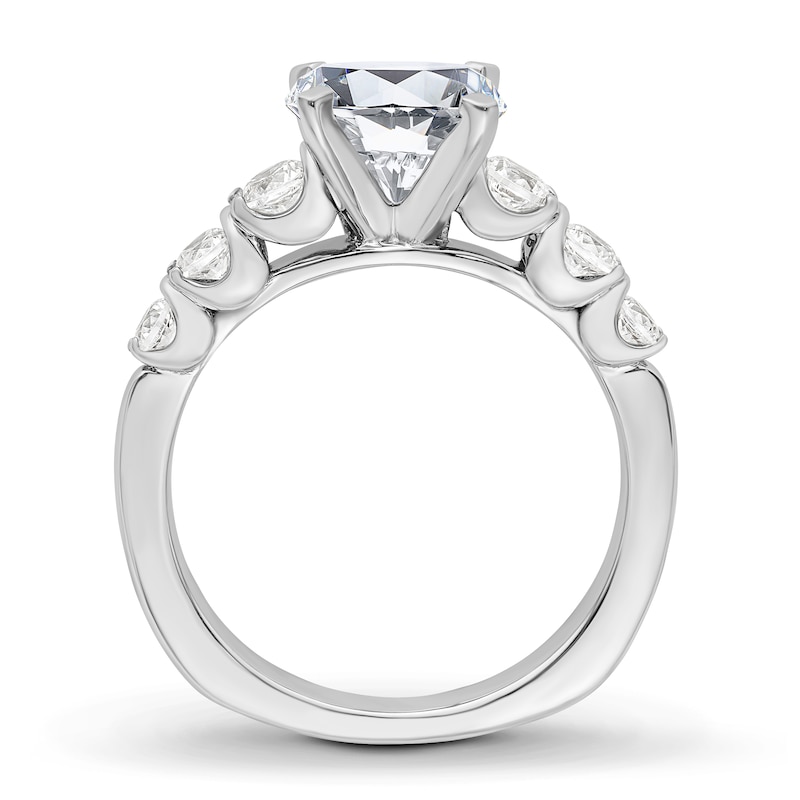 Main Image 2 of Previously Owned Diamond Engagement Ring Setting 1/2 ct tw Round 18K White Gold