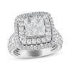 Thumbnail Image 1 of Previously Owned Diamond Engagement Ring 2 3/4 ct tw Princess/Round 14K White Gold