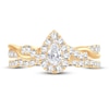 Thumbnail Image 3 of Previously Owned Diamond Bridal Set 1 ct tw Pear-shaped/Round-cut 14K Yellow Gold