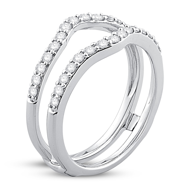 Main Image 2 of Previously Owned Diamond Enhancer Ring 1/2 ct tw Round 14K White Gold