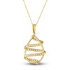 Thumbnail Image 3 of Previously Owned Le Vian Wrapped In Chocolate Diamond Necklace 3/4 ct tw Round 14K Honey Gold 19"