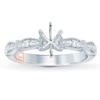 Thumbnail Image 1 of Previously Owned Pnina Tornai Diamond Engagement Ring Setting 1/4 ct tw Round/Baguette 14K White Gold