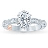 Thumbnail Image 3 of Previously Owned Pnina Tornai Diamond Engagement Ring Setting 1/4 ct tw Round/Baguette 14K White Gold
