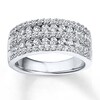 Thumbnail Image 1 of Previously Owned Diamond Anniversary Band 1-1/4 ct tw Ideal-cut 18K White Gold