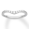 Thumbnail Image 1 of Previously Owned Diamond Contour Anniversary Band 1/6 ct tw Round 14K White Gold